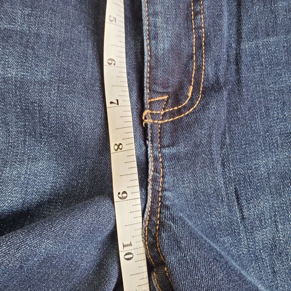 Seven7 weekend boyfriend relaxed fit size 10 medium dark jean denim - Picture 9 of 11
